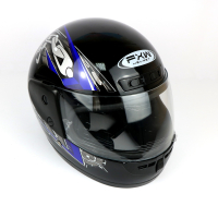 Шлем FXW HF-101 Черно-синий глянцевый 